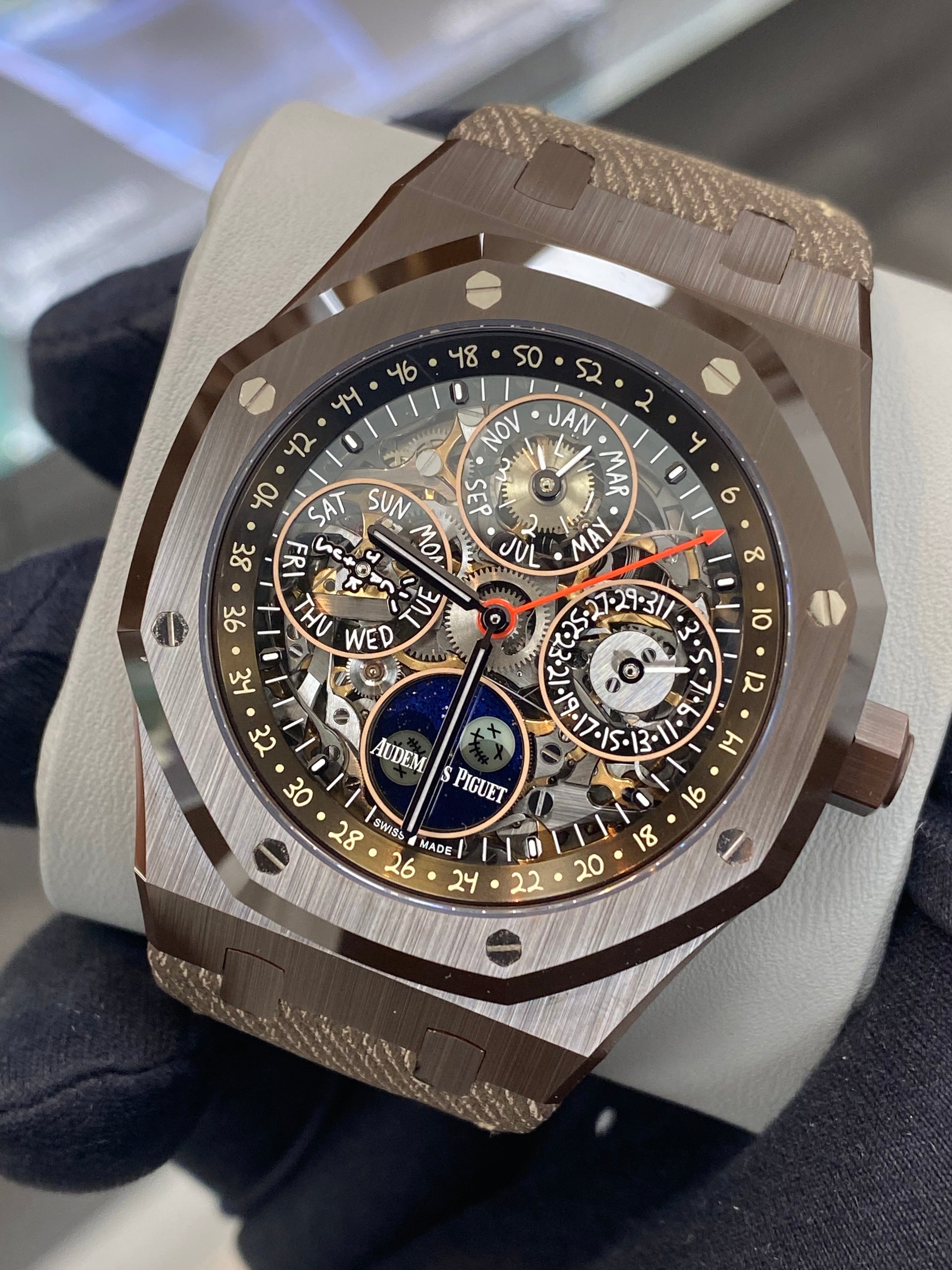Audemars Piguet Royal Oak Perpetual Calendar Openworked "Cactus Jack" Travis Scott 26585CM.OO.D301VE.01 SOLD