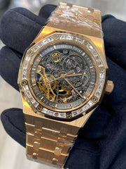 Audemars Piguet Royal Oak Double Balance Wheel Openworked Rose Gold Baguette 15412OR.ZZ.1220OR.01 SOLD