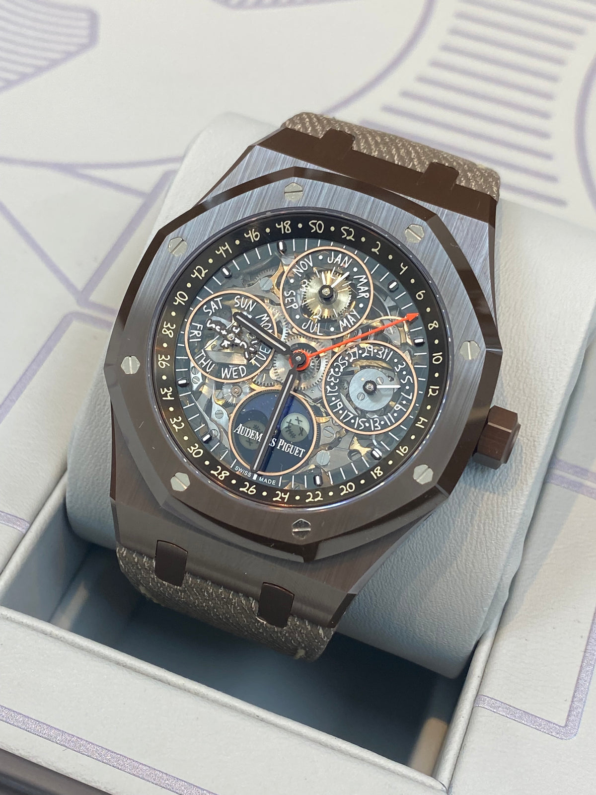 Audemars Piguet Royal Oak Perpetual Calendar Openworked "Cactus Jack" Travis Scott 26585CM.OO.D301VE.01 SOLD