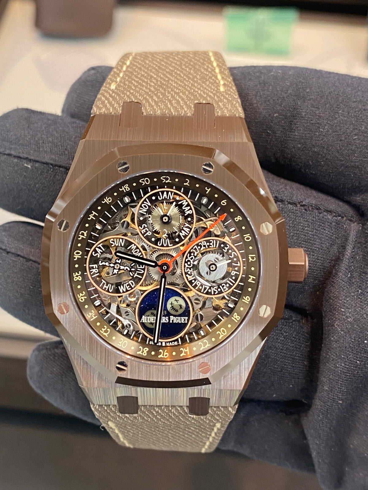 Audemars Piguet Royal Oak Perpetual Calendar Openworked "Cactus Jack" Travis Scott 26585CM.OO.D301VE.01 SOLD