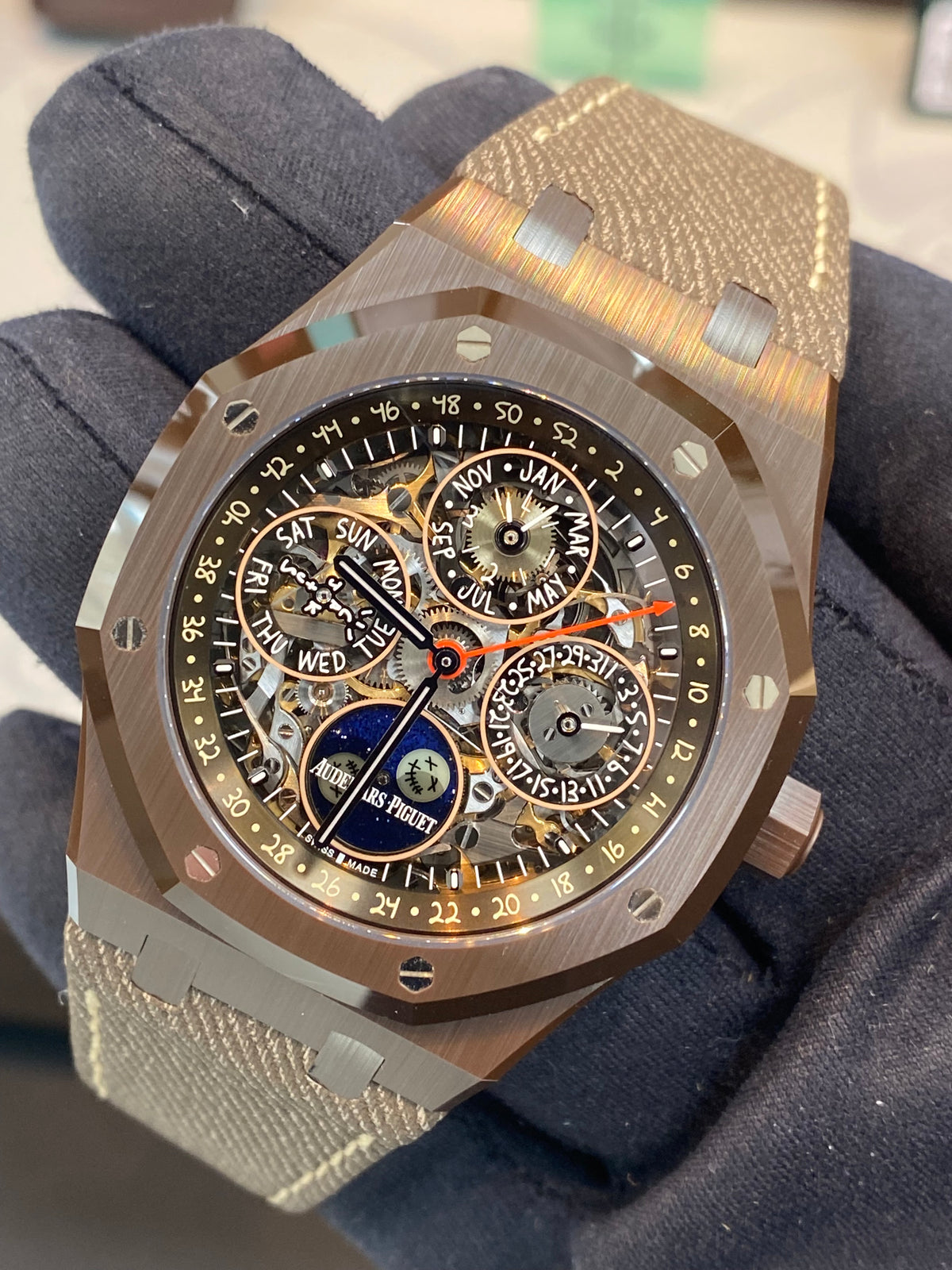 Audemars Piguet Royal Oak Perpetual Calendar Openworked "Cactus Jack" Travis Scott 26585CM.OO.D301VE.01 SOLD