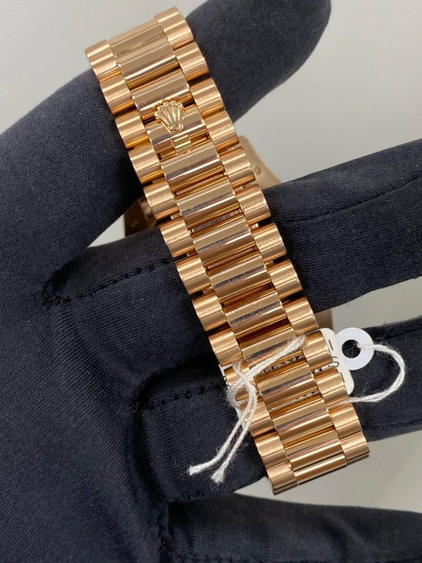 Rolex Day-Date II Black Chocolate Wave Dial 218235 SOLD