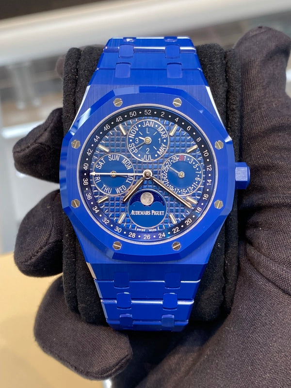 Audemars Piguet Royal Oak Perpetual Calendar Blue Ceramic 26579CS.OO.1225CS.01 SOLD