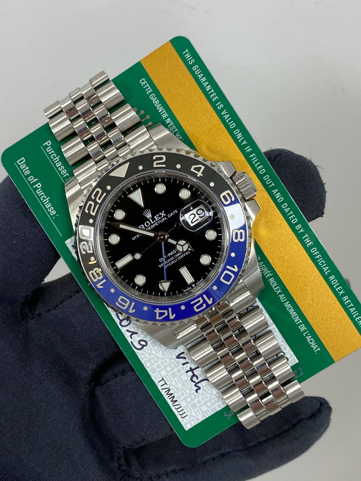 Rolex GMT-Master II Batgirl 126710BLNR Card 2019