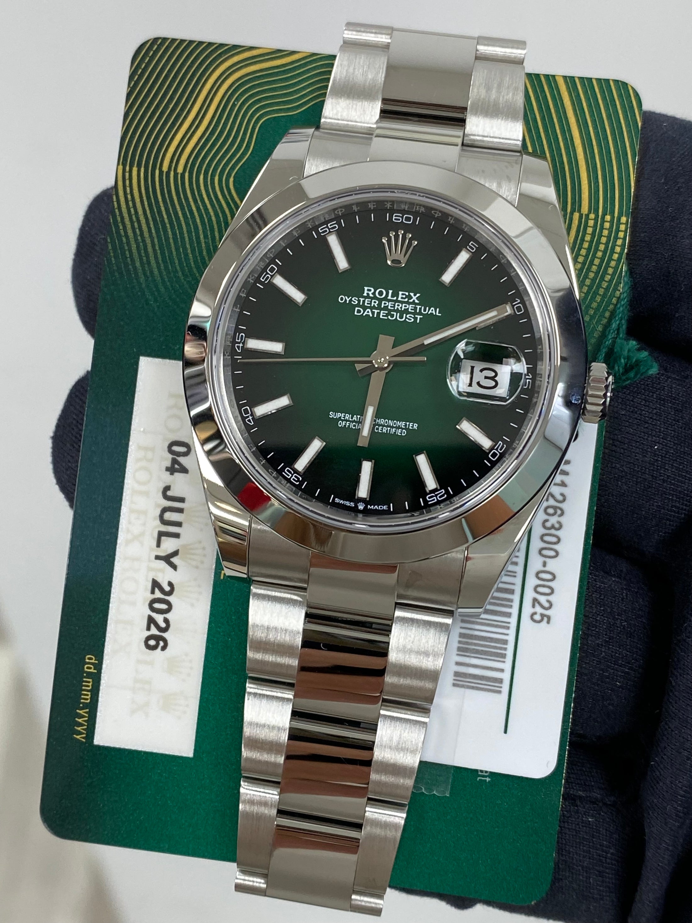 Rolex Datejust 41 126300 Card 2026 SOLD