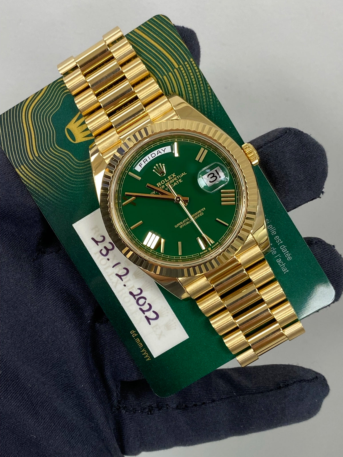 Rolex Day-Date 40 228238 Card 2022