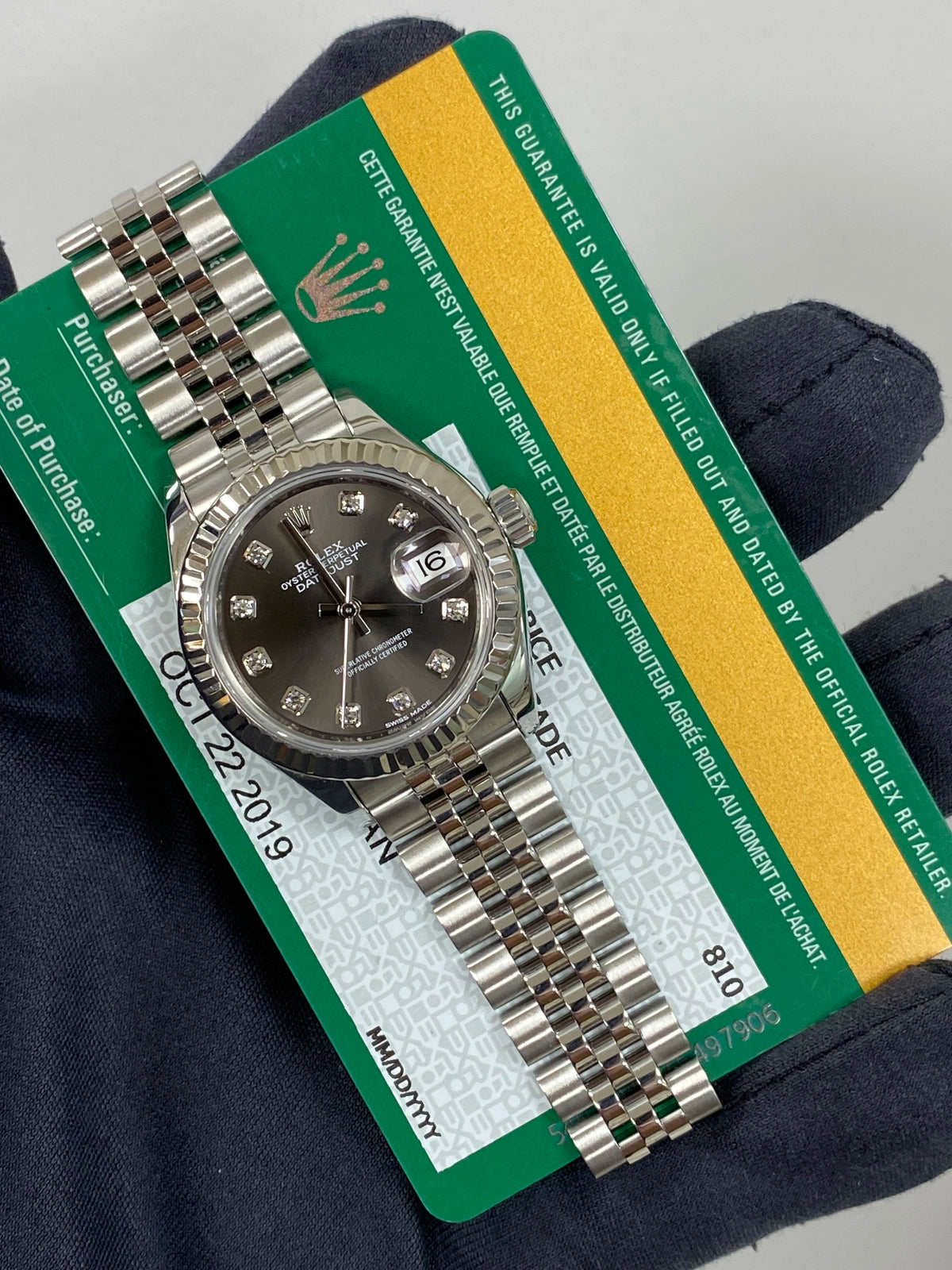 Rolex Datejust Lady 279174 Card 2019