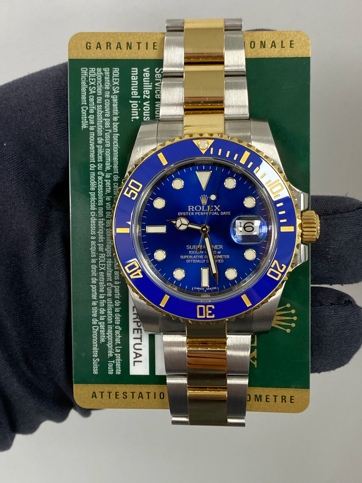Rolex Submariner 116613LB Card 2014 SOLD
