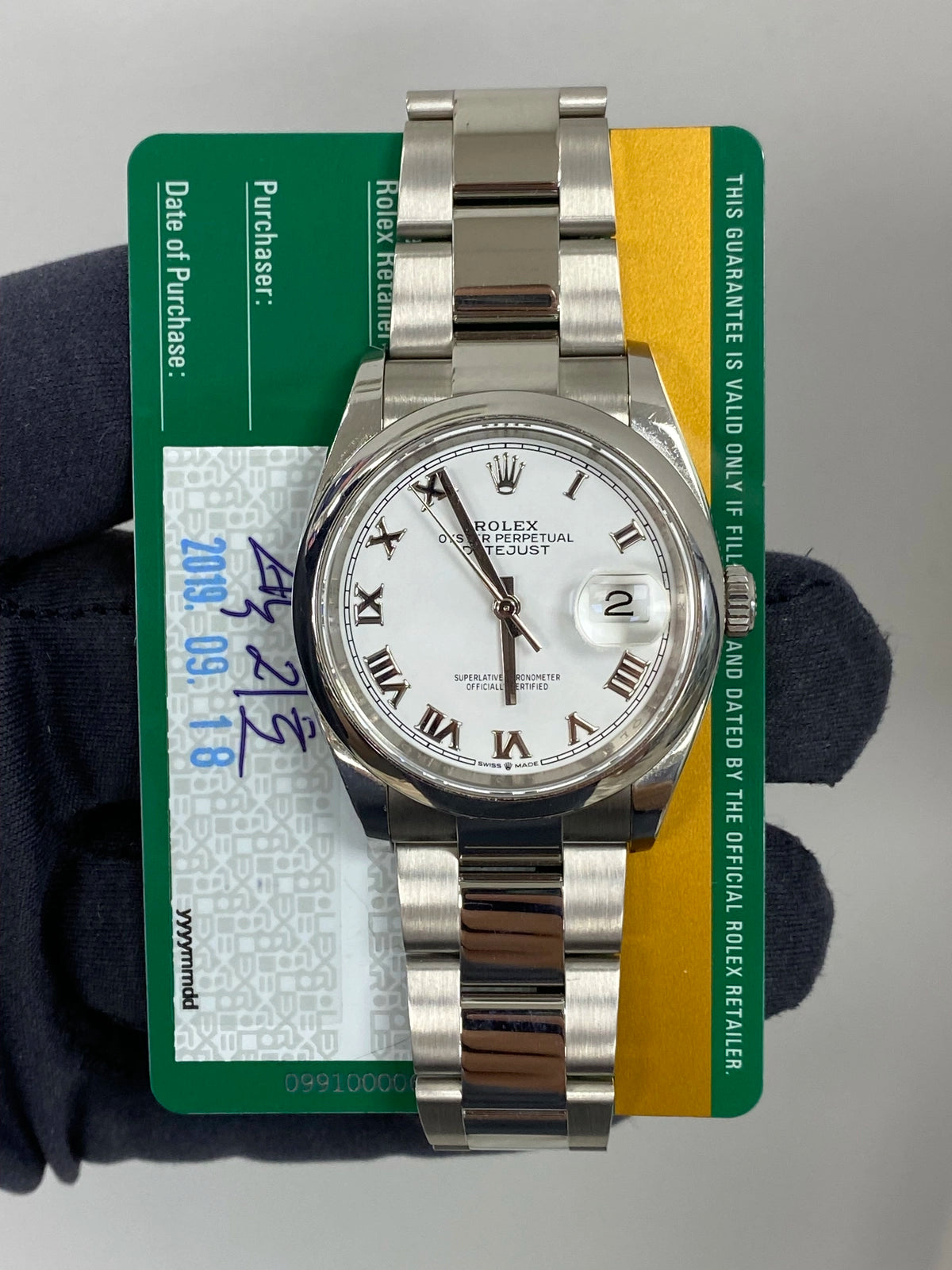 Rolex Datejust 36 126200 — listing photograph