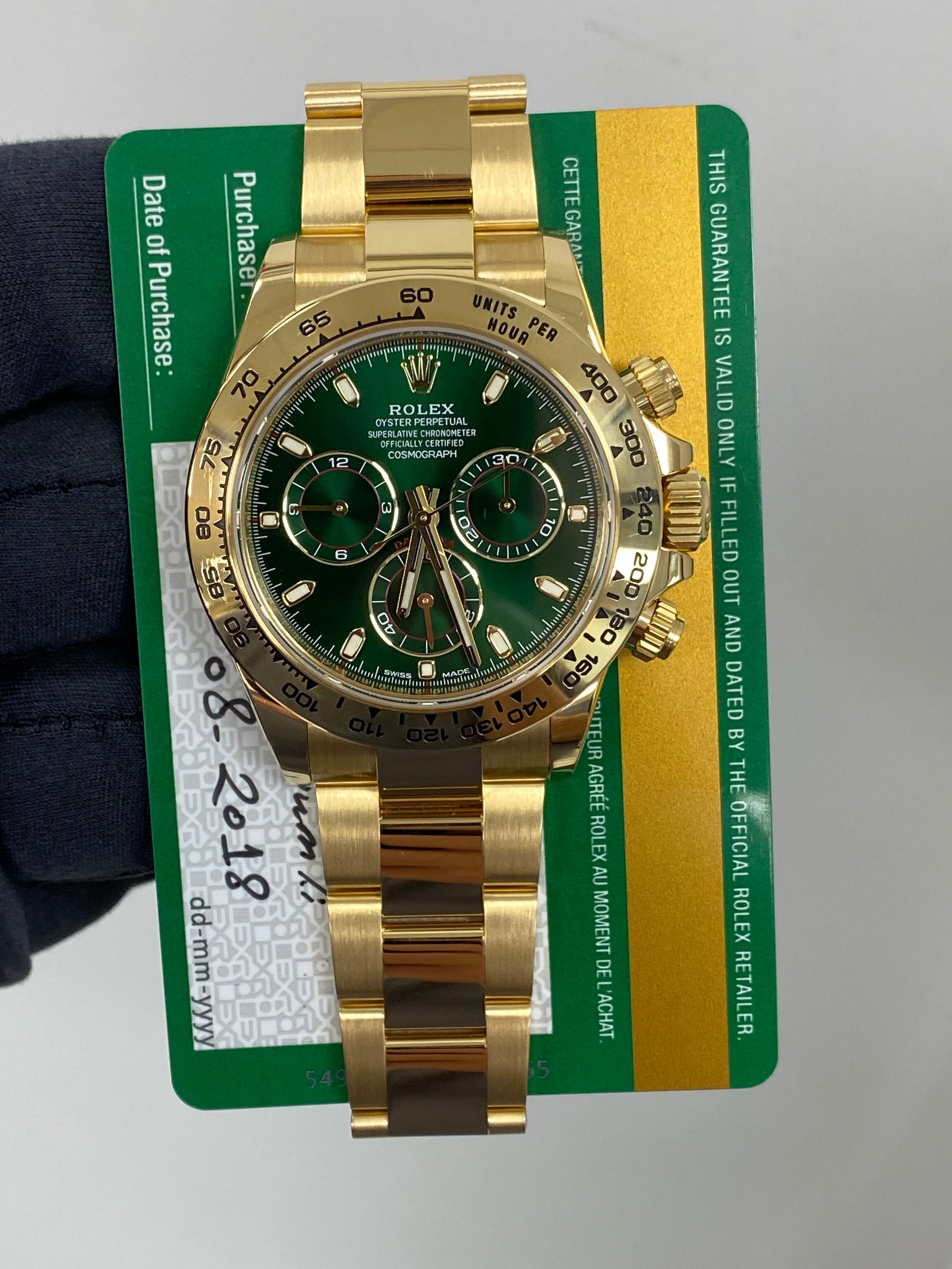 Rolex Daytona 116508 Card 2018