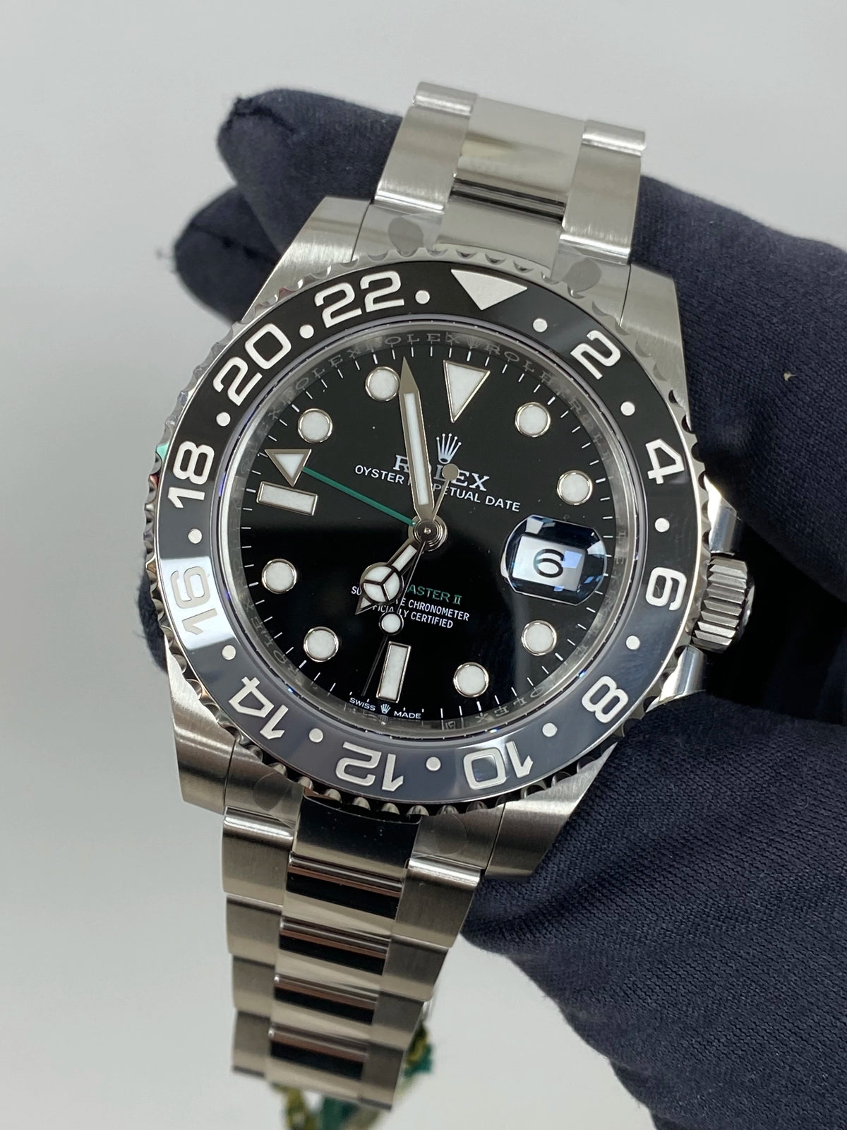 Rolex GMT-Master II Bruce Wayne 126710GRNR — listing photograph