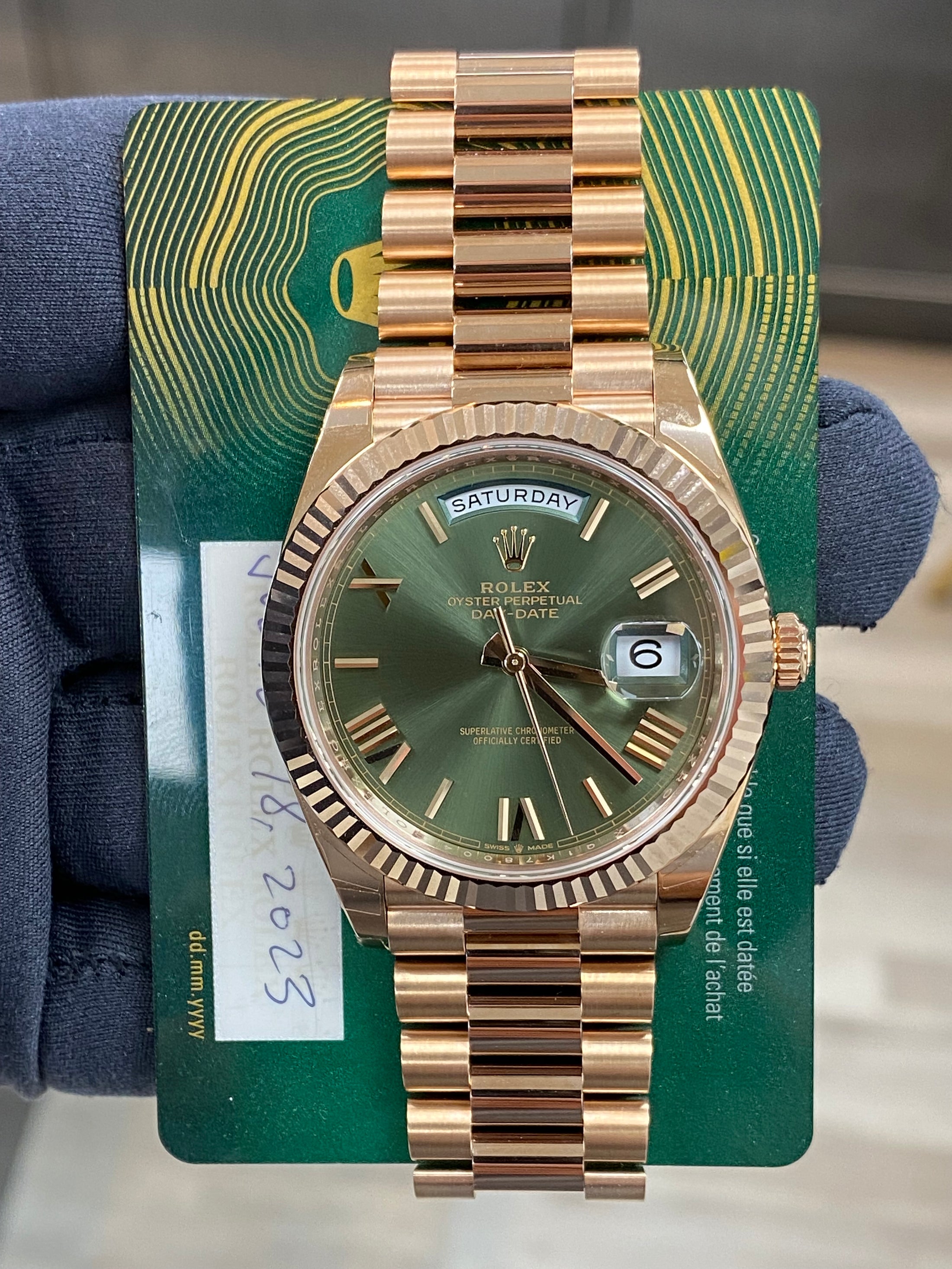 Rolex Day-Date 40 228235 Card 2023