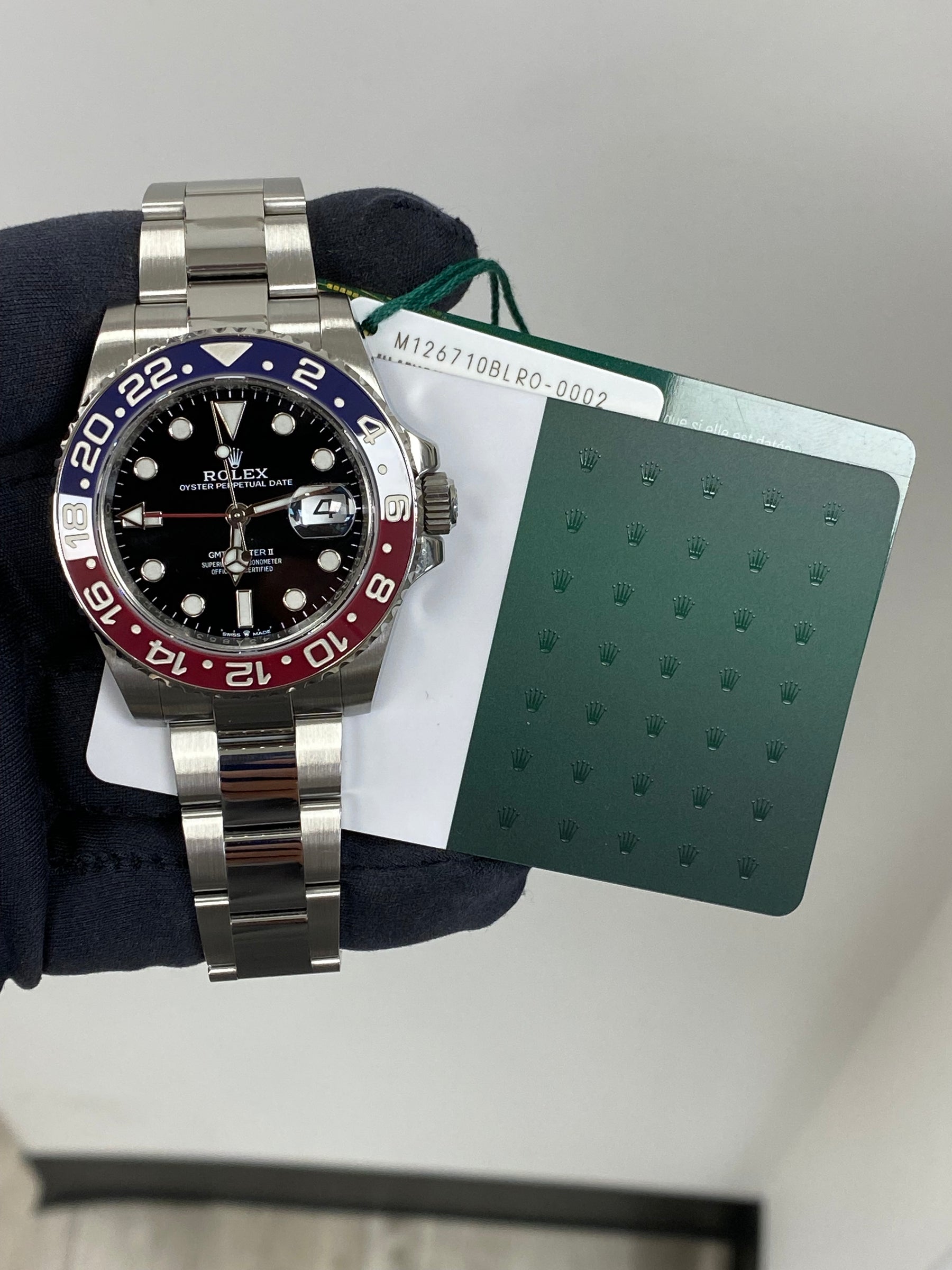 Rolex GMT-Master II Pepsi 126710BLRO Card 2023