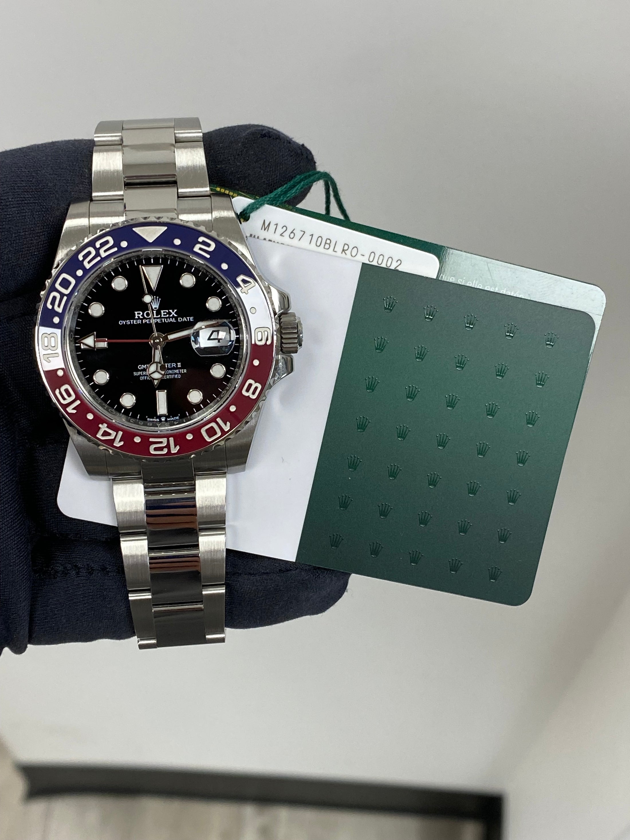 Rolex GMT-Master II Pepsi 126710BLRO Card 2023