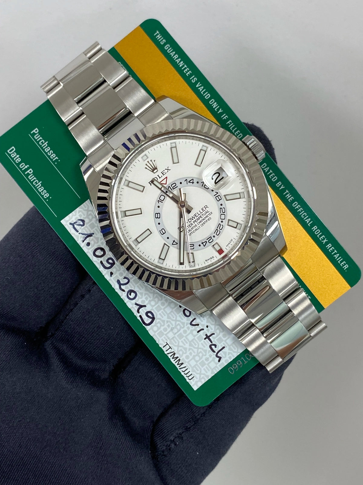 Rolex SkyDweller 326934 Card 2019