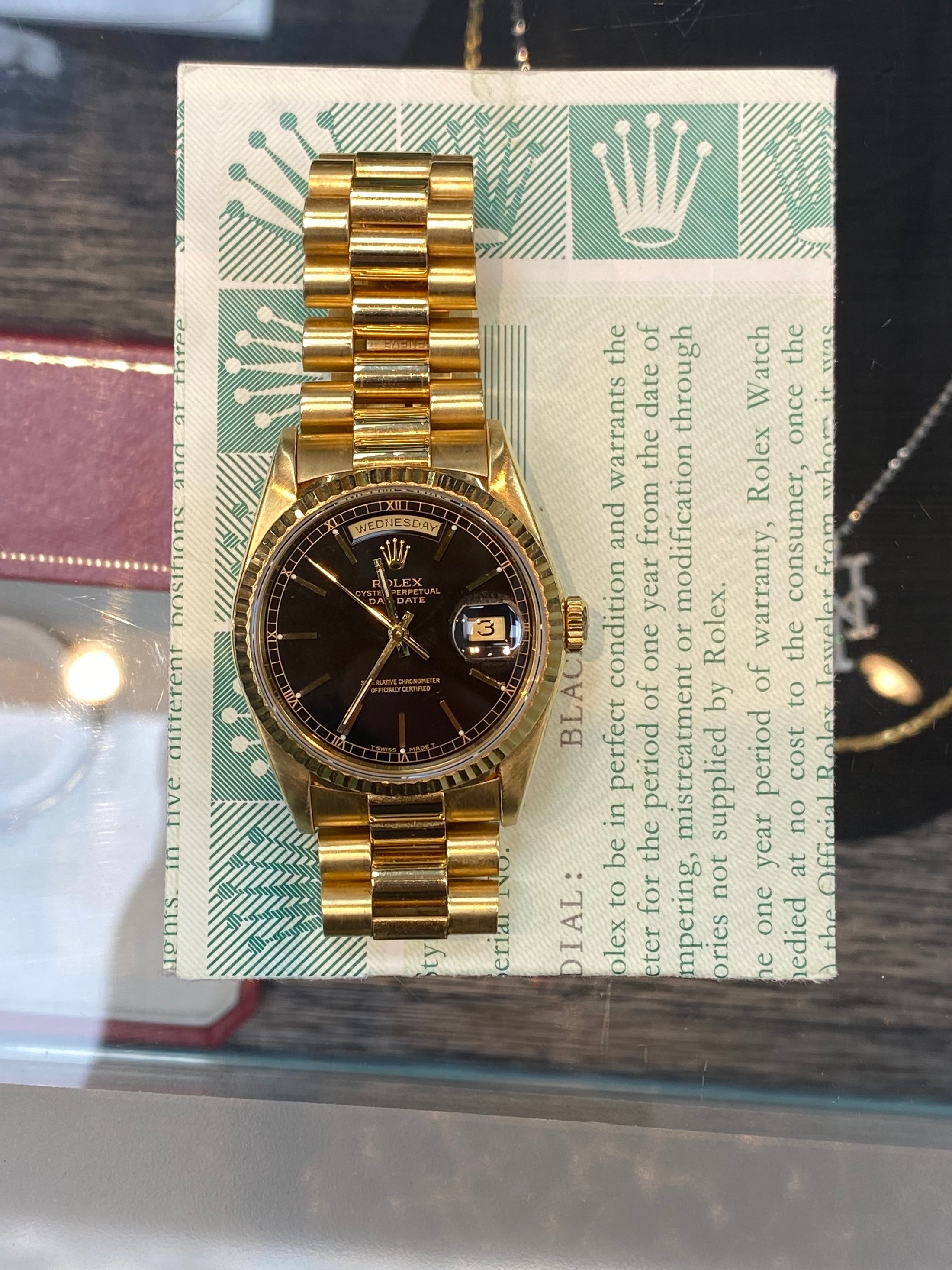 Rolex Daydate 18238 Papers 1994