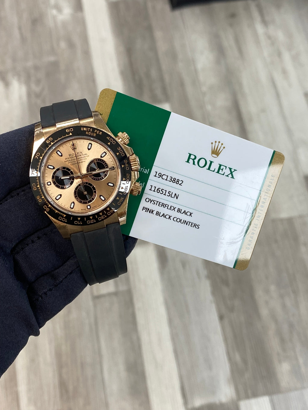 Rolex Daytona 116515LN Card 2018