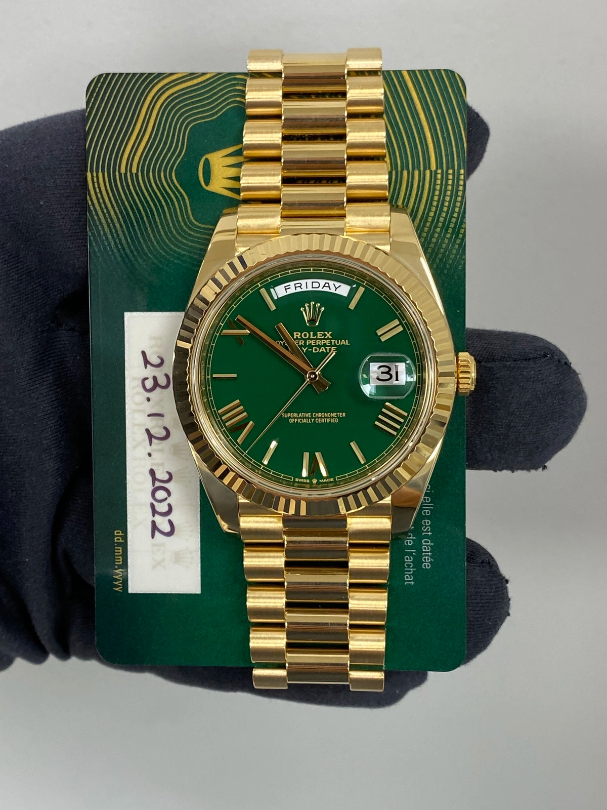 Rolex Day-Date 40 228238 Card 2022