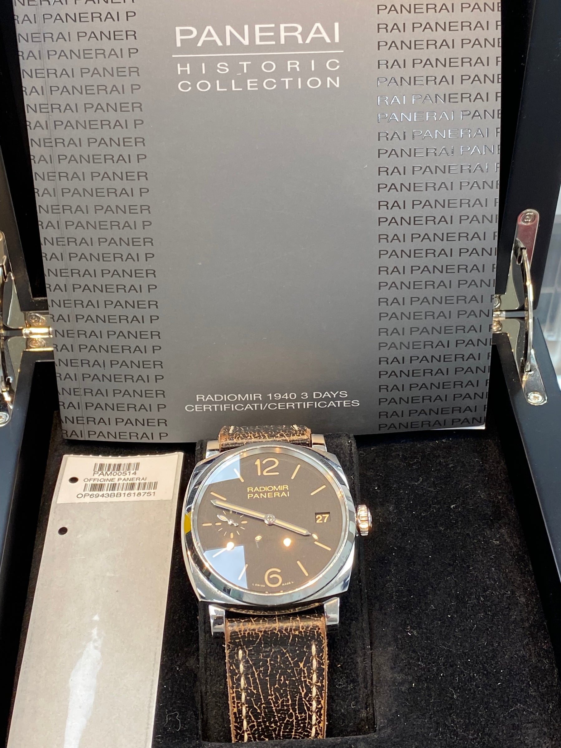 Panerai Radiomir 1940 3 Days PAM00514 Complete 2014