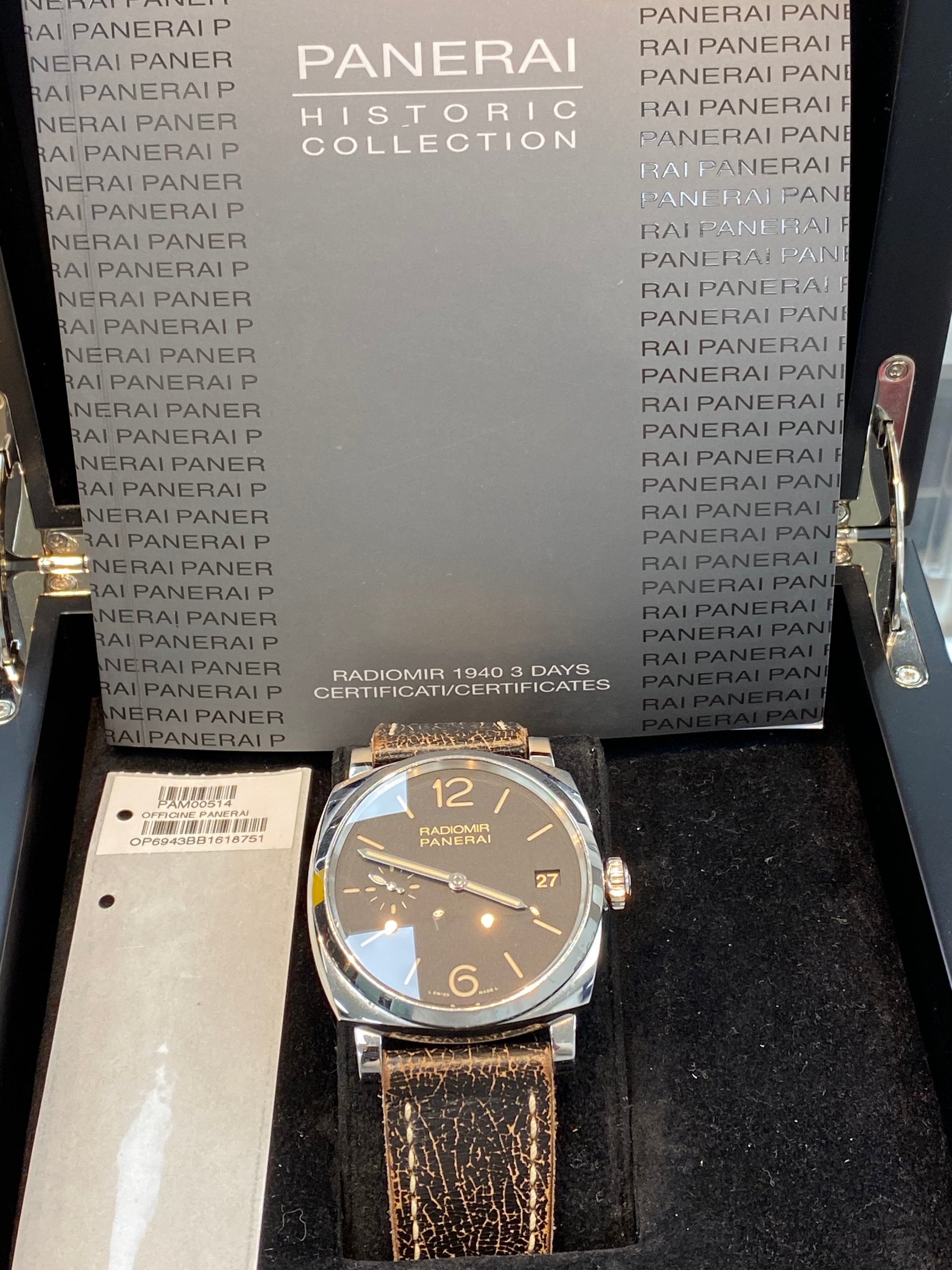 Panerai Radiomir 1940 3 Days PAM00514 Complete 2014