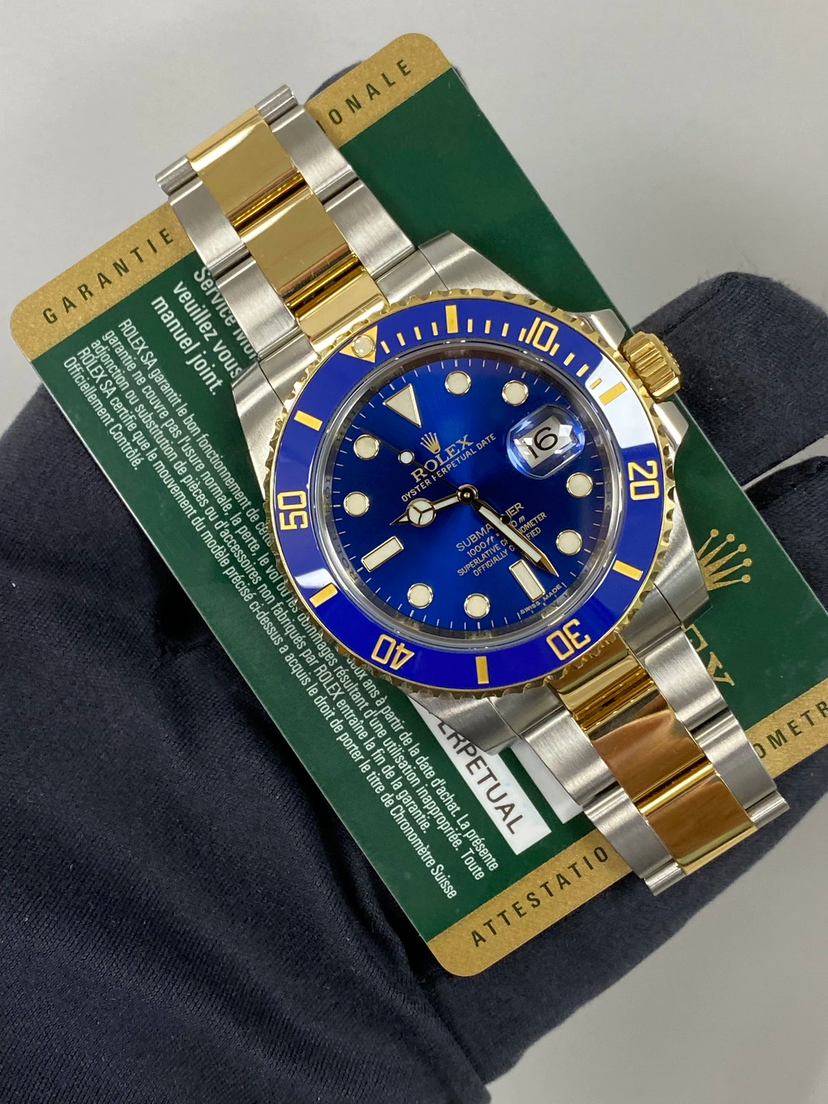 Rolex Submariner 116613LB Card 2014 SOLD