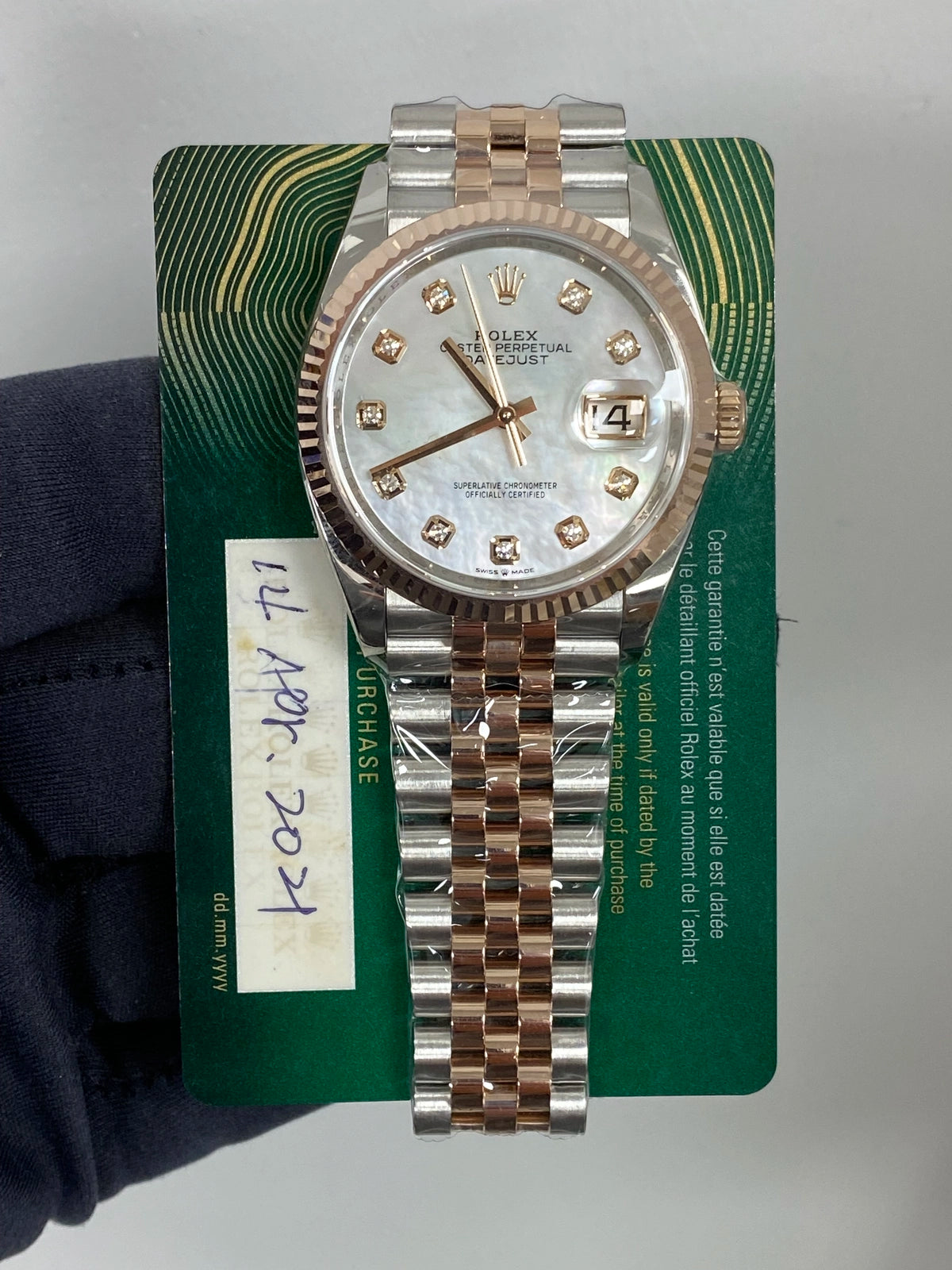 Rolex Datejust 36 126231 Card 2021