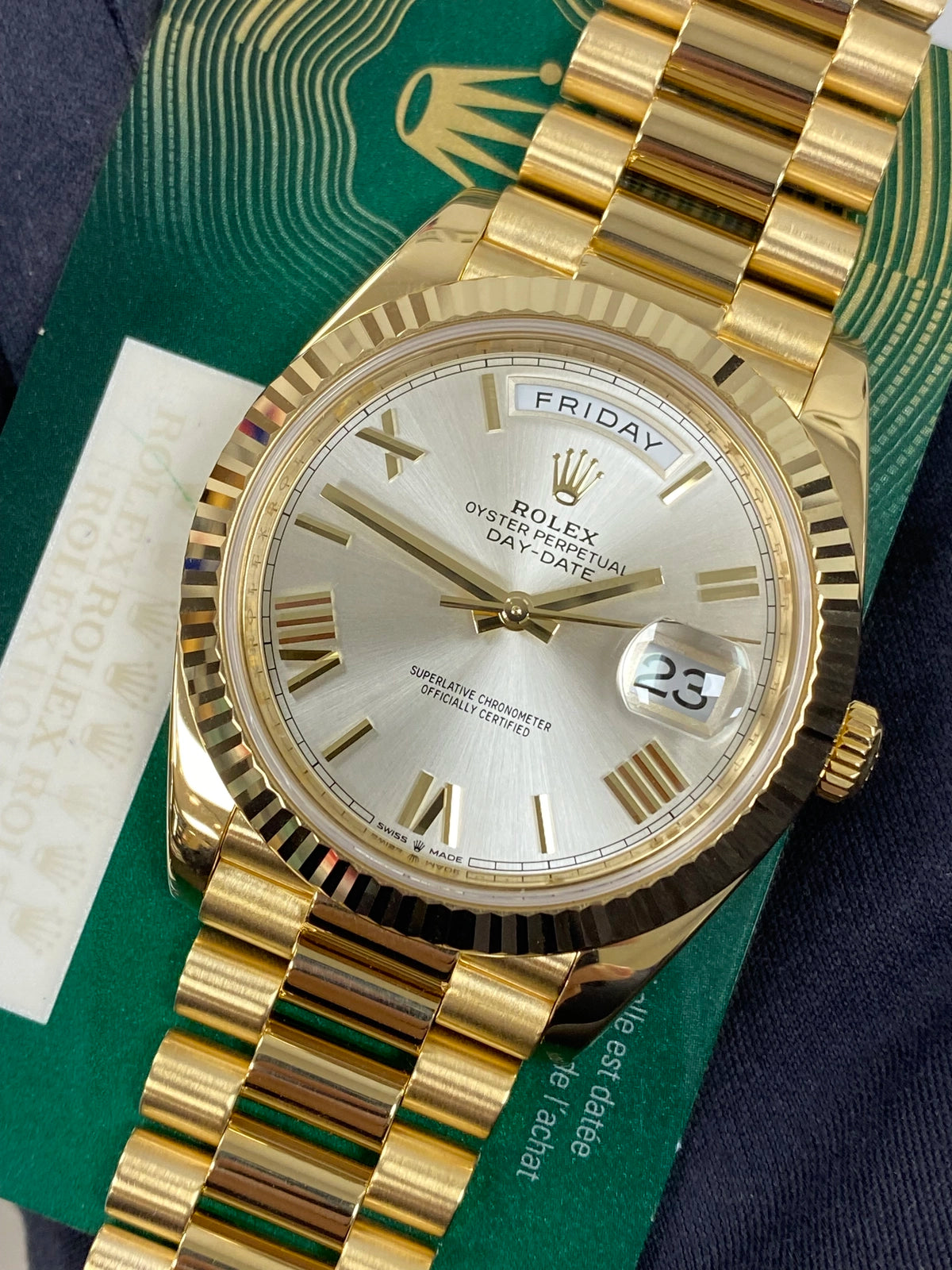 Rolex Day-Date 40 228238 Card Open Date